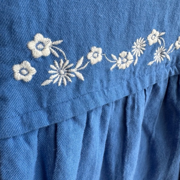 Baby Boden Royal Blue Embroidered Dress - Picture 3 of 8